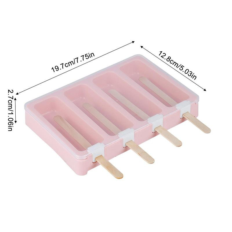 Popsicle formelės sutaupys vietos ledų formavimo aparatas Lengvai atleidžiamas šerbeto padėklas Daugkartinis Kulfi formų dėklas ledų formavimui