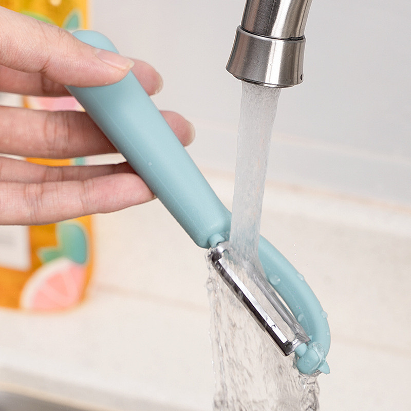 Gulilica od nehrđajućeg čelika, nož za guljenje krumpira i voća, plastična ručka, kuhinjski alat za ribanje za voće