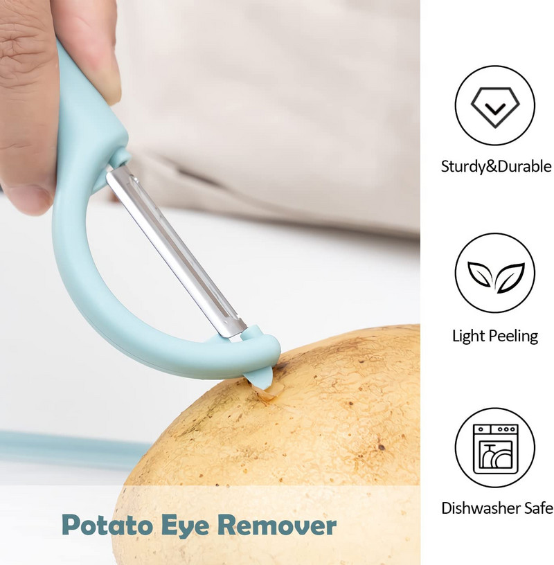 Gulilica od nehrđajućeg čelika, nož za guljenje krumpira i voća, plastična ručka, kuhinjski alat za ribanje za voće