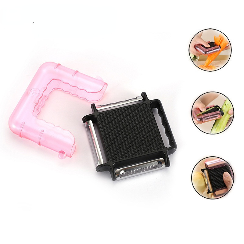 Višenamjenski 3 u 1 set gulilica Rezač Gulilica od nehrđajućeg čelika Sjeckalica Rezač Oštrica za koru Rende Kuhinjski alat