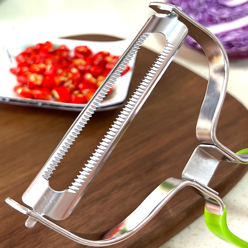 9,5 cm od nehrđajućeg čelika, veliki rezač sa širokim otvorom, gulilica za krastavce, nož za guljenje voća, artefakt za rezanje