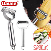 Cuțit de curățat din oțel inoxidabil, multifuncțional pentru casă, curățător dublu pentru fructe, legume, tăietor de cartofi, morcovi, răzătoare castraveți, instrument de bucătărie