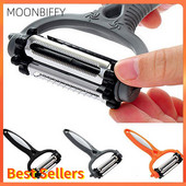 Köögividinaga kartulikoorija Multifunktsionaalne 360-kraadine pöörlev köögiviljakoorija lõikur Melonihöövli riiv Köögi keedutööriist