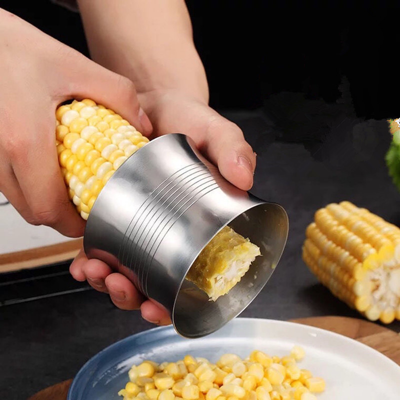 304 Roostevabast terasest maisieemaldi koorija käsitsi maisilõikur, peksu eemaldaja, toidupurusti eraldaja köögiviljatööriista köögiriistad