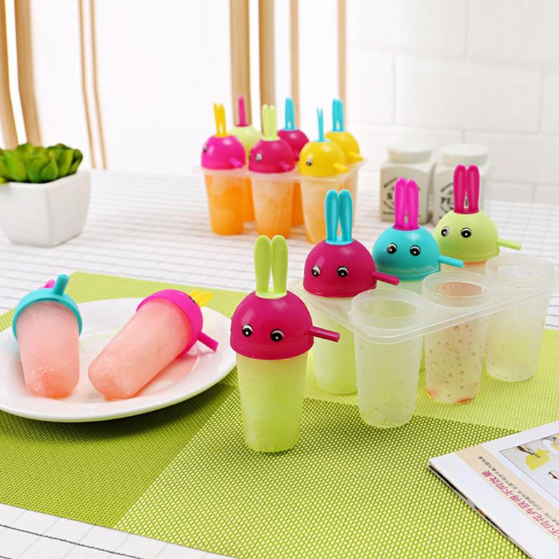 Kalup za sladoled Kalup za pravljenje sladoleda sa 6 udubljenja Kalupi za hranu za DIY Ice Cream Popsicles Napunite Zamrznite i poslužite zdravu djecu