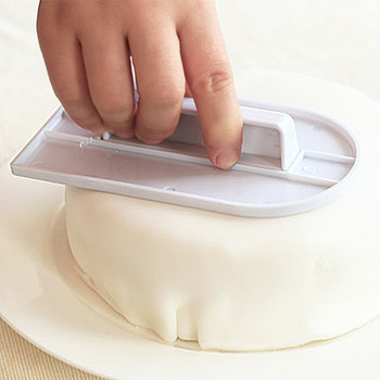 Четка за торта Направи си сам Приспособления за печене Фондан Sugarcraft Инструмент 1 бр. Пластмасов инструмент за изглаждане на торти Крем шпатула Домашни кухненски аксесоари