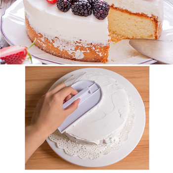 Четка за торта Направи си сам Приспособления за печене Фондан Sugarcraft Инструмент 1 бр. Пластмасов инструмент за изглаждане на торти Крем шпатула Домашни кухненски аксесоари