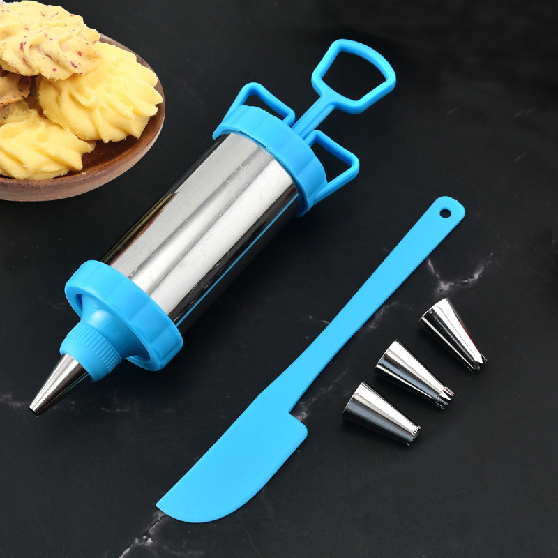 1 rinkinys / kepimo įrankiai nerūdijančio plieno laminavimo pistoletas torto išspaudžiamas kremas laminavimo antgalis plastikinis „pasidaryk pats“ sausainių laminavimo aparatas