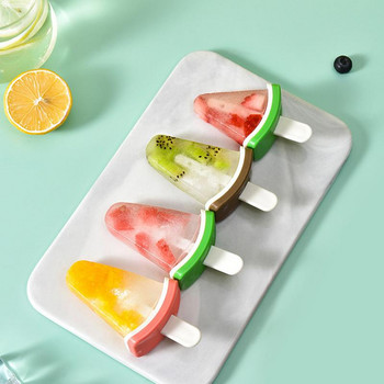 Καλούπι φρούτων Creative Ice Box Φόρμα παγωτού σιλικόνης Επαναχρησιμοποιήσιμη φόρμα παγωτού Σπιτικό αξεσουάρ κουζίνας παγωτού