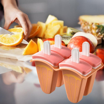 Καλούπι φρούτων Creative Ice Box Φόρμα παγωτού σιλικόνης Επαναχρησιμοποιήσιμη φόρμα παγωτού Σπιτικό αξεσουάρ κουζίνας παγωτού
