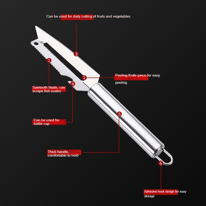 Roostevabast terasest ananassinuga koorija höövel puu- ja juurviljatööriistad kartul köögitööriistad multifunktsionaalne koorimiskühvel