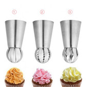 Nerūdijančio plieno gėlių burnos kremo antgalis Fondant Tortų kepimo dekoravimo įrankiai Silikoninis konditerinio maišelio dekoravimas virtuvės įrankiai