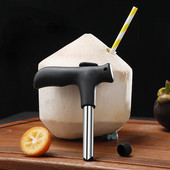 Kookoseavaja Coco Water Punch Kraan Puurikõrs avatud auk, lõigatud liha eemaldamiseks vasaraga kookospähkli koore purustaja augustusava tööriistaga