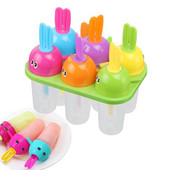 Domaći kalupi za sladoled koji se jednostavno otpuštaju Kalupi za sladoled sa 6 udubljenja za prehrambene proizvode za DIY sladolede Punjenje Zamrzavanje &