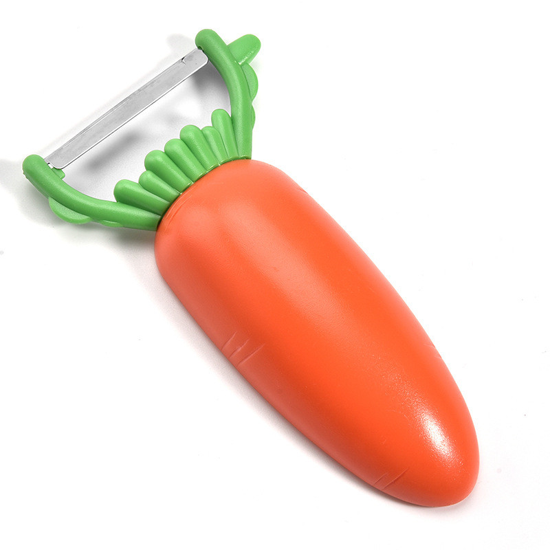 1-osaline porgandikujuline koorija roostevabast terasest laastukoorija puu- ja juurviljakoorija Köögi multifunktsionaalne koorimistööriist