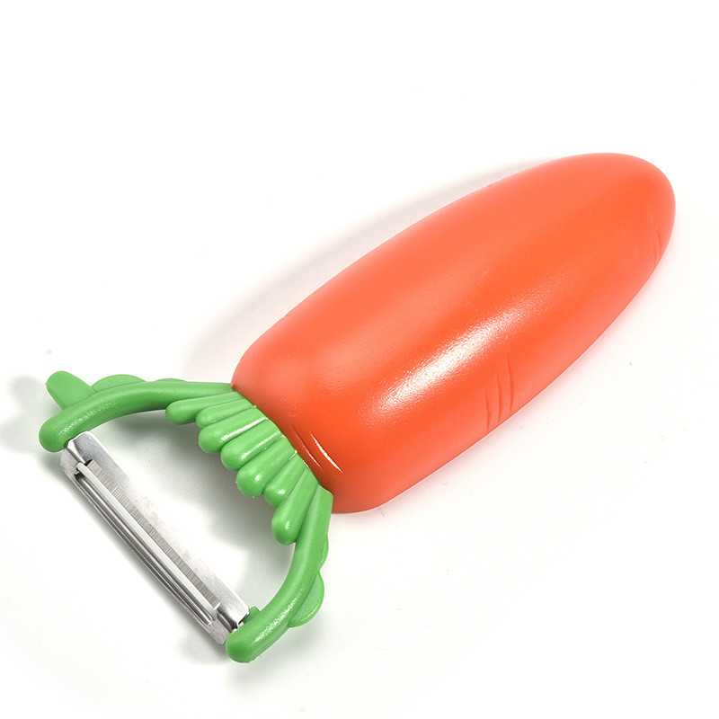 1-osaline porgandikujuline koorija roostevabast terasest laastukoorija puu- ja juurviljakoorija Köögi multifunktsionaalne koorimistööriist