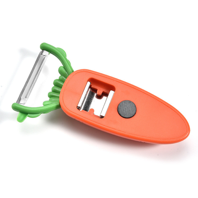 1-osaline porgandikujuline koorija roostevabast terasest laastukoorija puu- ja juurviljakoorija Köögi multifunktsionaalne koorimistööriist