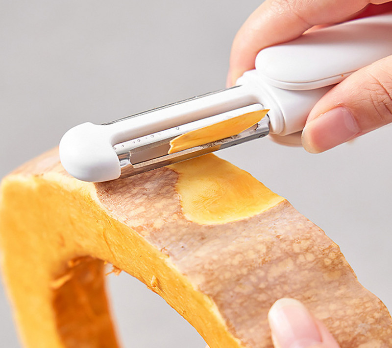 Πολυλειτουργικό περιστροφικό μαχαίρι καθαρισμού 3 σε 1 Τρίφτης πατάτας Τρίφτης μαχαιριών από ανοξείδωτο ατσάλι Ακονιστής κεφαλής μαχαιριού