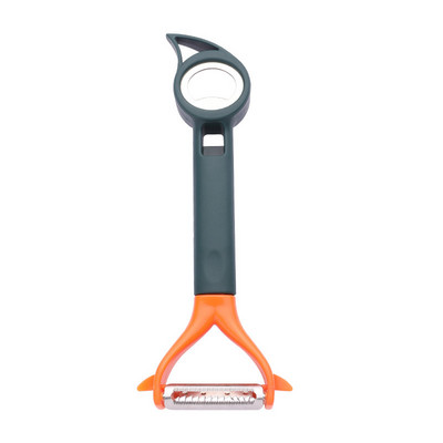 7 az 1-ben Többfunkciós hámozó Konyha Zöldség Gyümölcs Hámozó Kés Palacknyitó Konzerv termékek Kétfejű konyhai kiegészítők