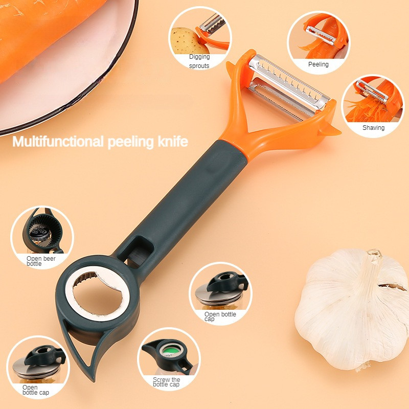 Gulilica od nehrđajućeg čelika, otvarači za pivo, blanja za voće, dvostruki peler, otvarač za boce, kućanski nož za skidanje kožice, ribež za povrće