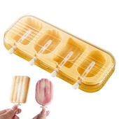 4 üreges fagylaltforma, újrafelhasználható dekorációs forma Többcélú formázó tartályok szappanzselé csokoládé nyári parti kellékekhez