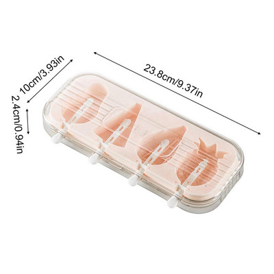 4 üreges fagylaltforma, újrafelhasználható dekorációs forma Többcélú formázó tartályok szappanzselé csokoládé nyári parti kellékekhez