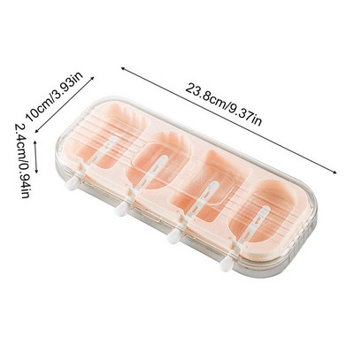 4 üreges fagylaltforma, újrafelhasználható dekorációs forma Többcélú formázó tartályok szappanzselé csokoládé nyári parti kellékekhez