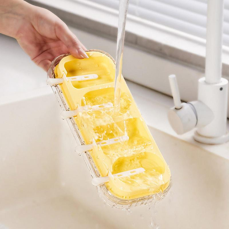 4 üreges fagylaltforma, újrafelhasználható dekorációs forma Többcélú formázó tartályok szappanzselé csokoládé nyári parti kellékekhez