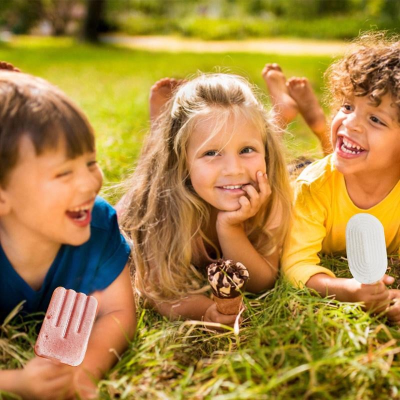 4 üreges fagylaltforma, újrafelhasználható dekorációs forma Többcélú formázó tartályok szappanzselé csokoládé nyári parti kellékekhez