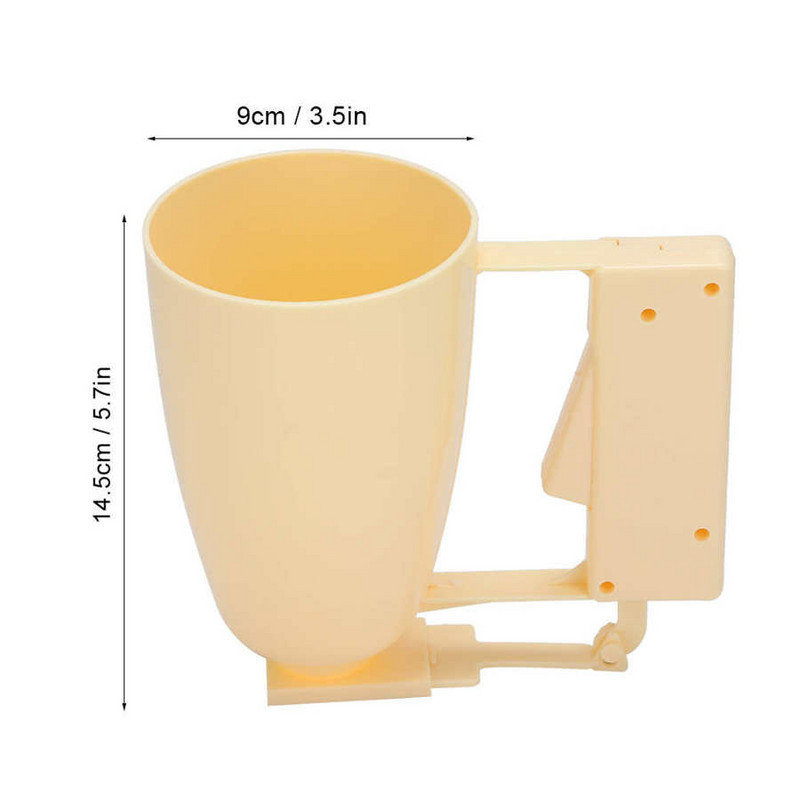 Daugiafunkcis rankinis tešlos dozatorius Mėsos kukulių pyrago kepimo spurgos gaminimo įrankis Plastikinis grietinėlės dozatorius virtuvės desertų įtaisas