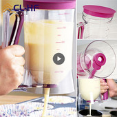 1db 900 ml-es Cupcake Palacsinta tortakrém Tortatészta adagoló Sütési kellékek Készítő Sütőeszközök Tölcsér Speratator Mérőpohár