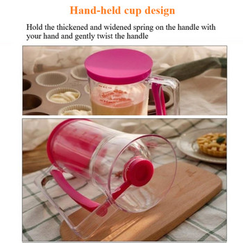 1 τμχ 900ML Cupcake Pancake Cake Cream Cake Batter Dispenser Baking Essentials Maker Baking Tools Funnel Speratator Measuring Cup