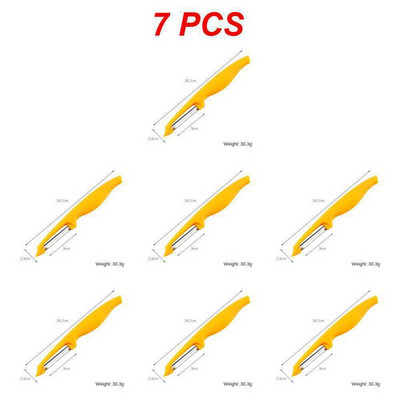 1 ~ 9 tk Multifunktsionaalne puuviljakoorija pp köögiviljakoorija köögividin ühesõnaline melonihöövel Kollane melonihöövli nuga