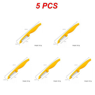 1 ~ 9 tk Multifunktsionaalne puuviljakoorija pp köögiviljakoorija köögividin ühesõnaline melonihöövel Kollane melonihöövli nuga