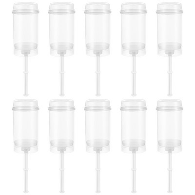 20 tk Push Cake Shooter Ümmargune Push Pops Koogikonteinerid Push Läbipaistev kaanega koogivorm pagariköögi jaoks Kodu