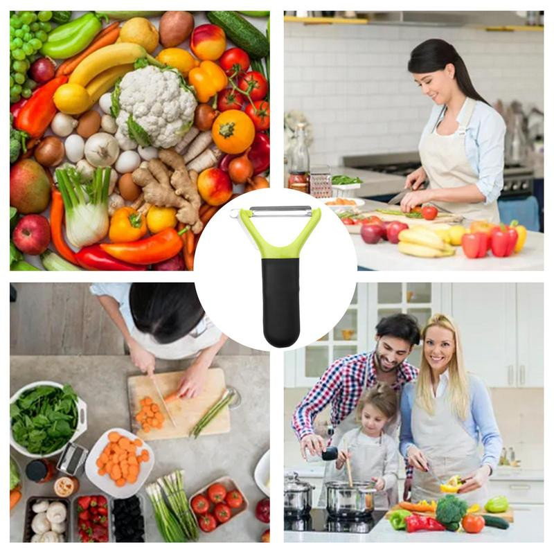 Roostevabast terasest köögiviljakoorija Multifunktsionaalne porgandilõikur köögi jaoks Naha koorimise tööriist koduköögi tarvikute jaoks