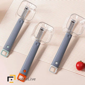 Ühe peaga koorija kvaliteetne materjal Säästke aega Pika käepidemega koorimisnuga Multifunktsionaalne roheline koorimisnuga koos säilituskoorijaga