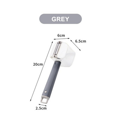 Ühe peaga koorija kvaliteetne materjal Säästke aega Pika käepidemega koorimisnuga Multifunktsionaalne roheline koorimisnuga koos säilituskoorijaga