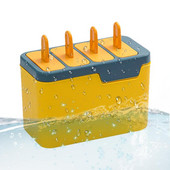 Kalup za led Sicles kalupi s 4 udubljenja Domaći kalup za sicle Lako otpuštanje Napravite led za zabave Sok od jogurta