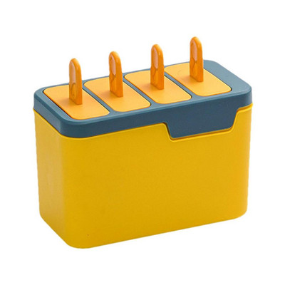 Kalup za led Sicles kalupi s 4 udubljenja Domaći kalup za sicle Lako otpuštanje Napravite led za zabave Sok od jogurta