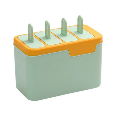 Kalup za led Sicles kalupi s 4 udubljenja Domaći kalup za sicle Lako otpuštanje Napravite led za zabave Sok od jogurta