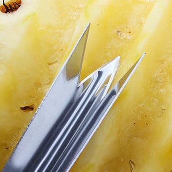 V-образен инструмент за копаене на очи от неръждаема стомана Издръжлива нехлъзгаща се белачка за ананас Инструменти за зеленчуци V-образна домакинска лопата за ананас