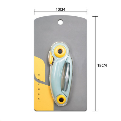 Roostevabast terasest mitmevärviline koomiksilindude kokkupandav puuviljanuga majapidamises kasutatav kaasaskantav roostevabast terasest koorija väike nuga