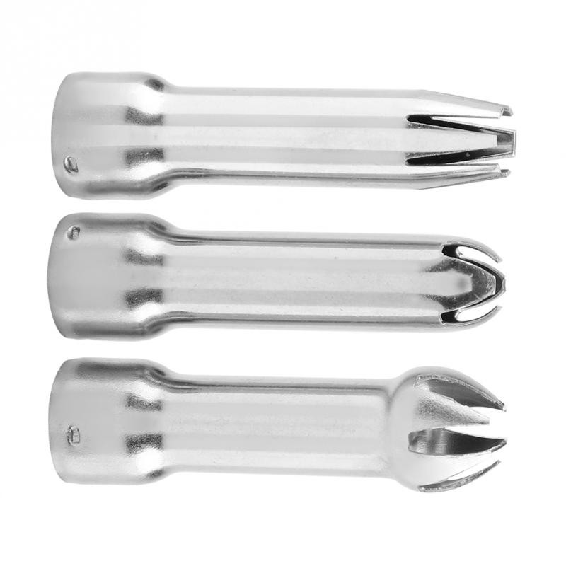 3 vnt. kepimo purkštukai, nerūdijančio plieno plaktos grietinėlės dozatorius, putplasčio antgalis, skirtas vakarėlio gimtadienio tortų dekoravimo įrankiams