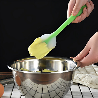 Színes szilikon krémes spatula vajas torta vattacukor keverő tészta kaparó tojás folyékony keverő konyhai sütőeszköz konyhai eszközök