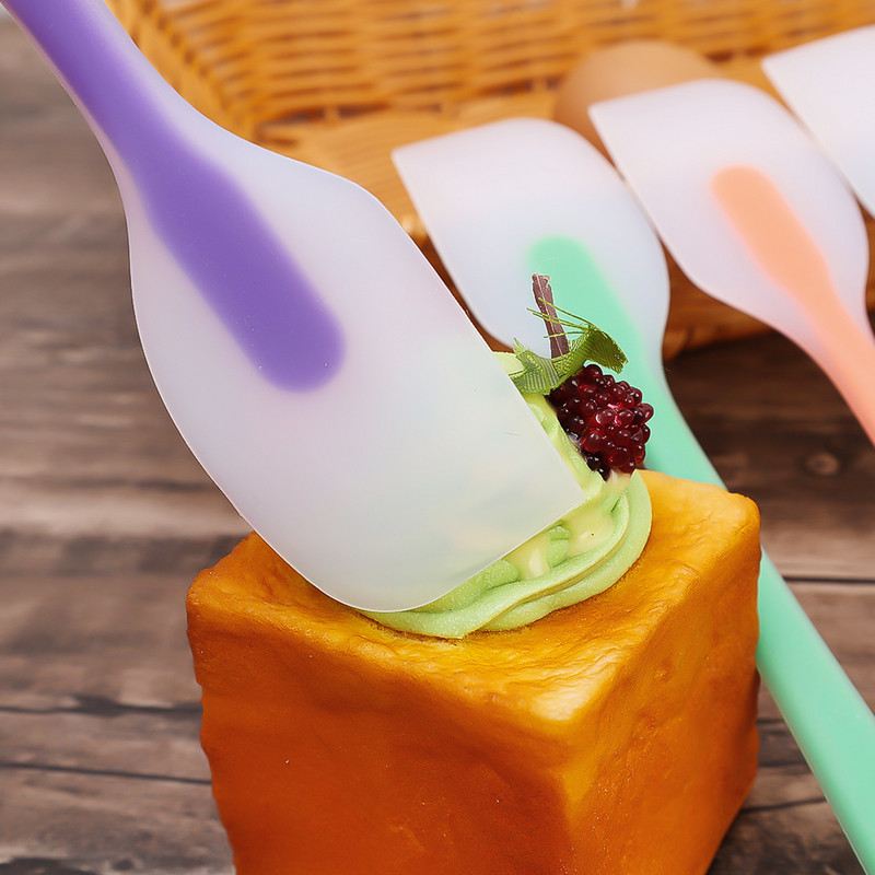 Spalvinga silikoninė kreminė mentele sviestinis pyragas Vatos saldainių maišymo tešlos grandiklis kiaušinių skystas maišytuvas virtuvės kepimo įrankis virtuvės reikmenys