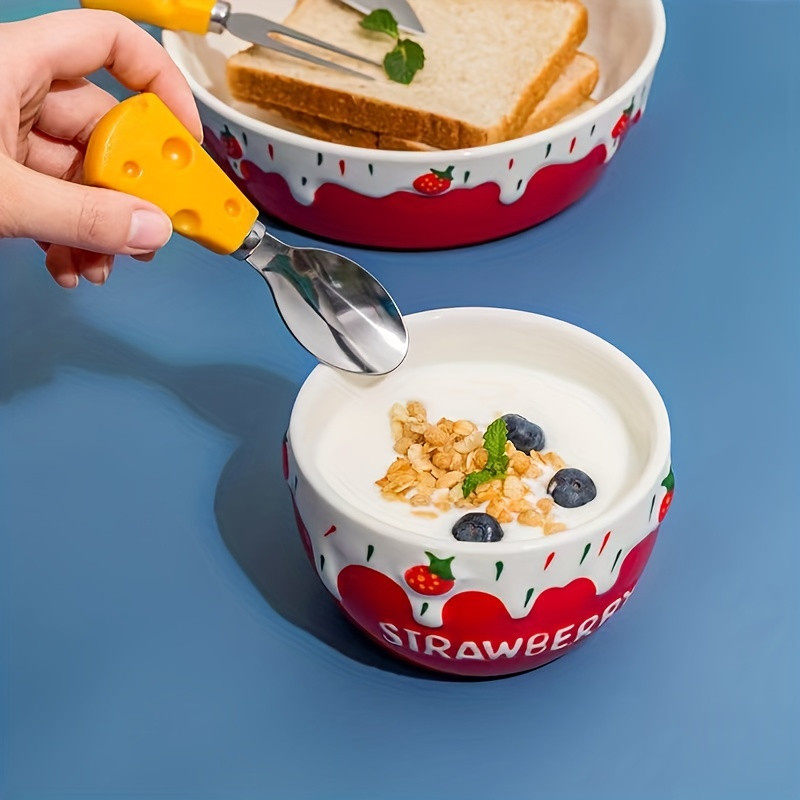 Set de cuțite pentru brânză Furculiță pentru fructe Veselă de uz casnic Tort Furculiță pentru desert Drăguț Acasă Bucătărie Seturi de ustensile creative Tăiate Brânza Pâine Tort