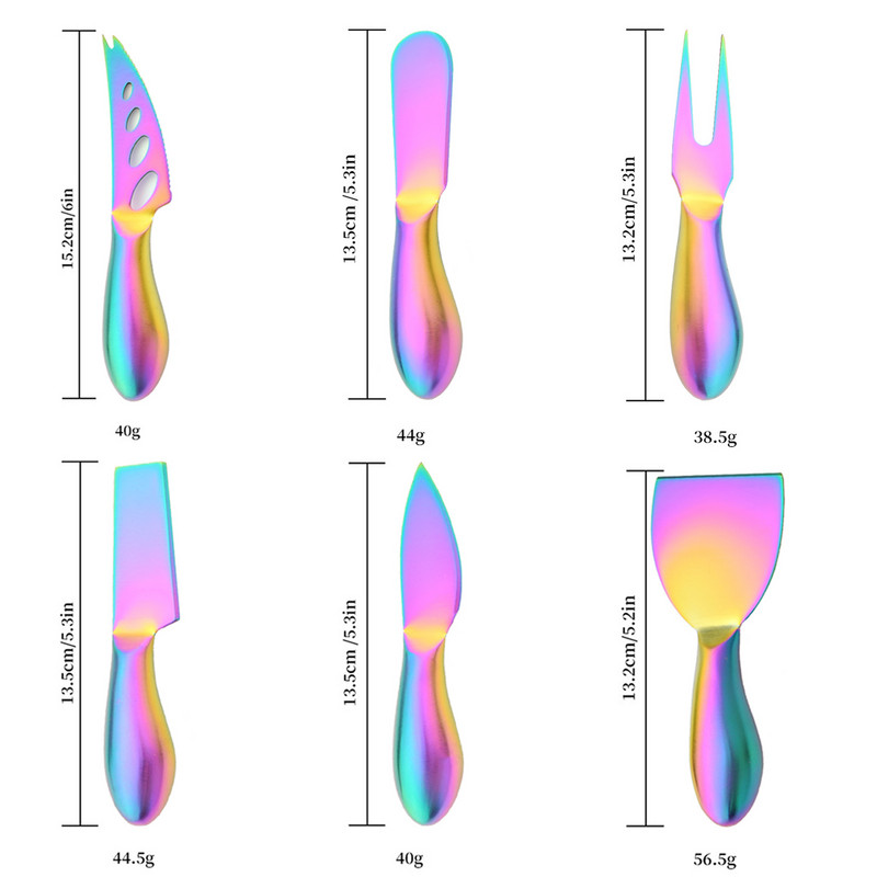 Rainbow moosimääre juustunõud roostevabast terasest käepidemega juustunoad juustumäärdekreem Spaatliga või nuga küpsetusriistad
