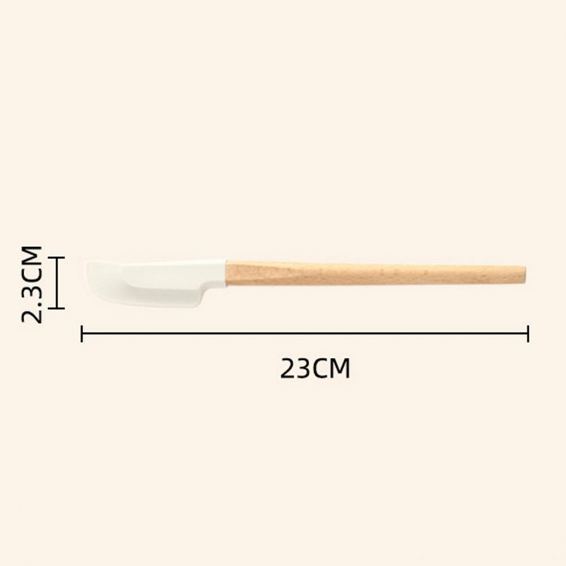 Japoniško stiliaus aukštai temperatūrai atsparus kepimo įrankis Daugiafunkcis butelio dugno grandiklis, minkštas klijų mentelė, virtuvės prietaisai