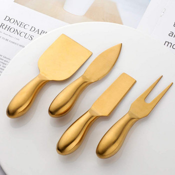 Комплект инструменти за печене Резачка за сирене от неръждаема стомана Кухненски джаджи Мултифункционални прибори за хранене за сирене Нож за масло Мини ножове за торта Хляб